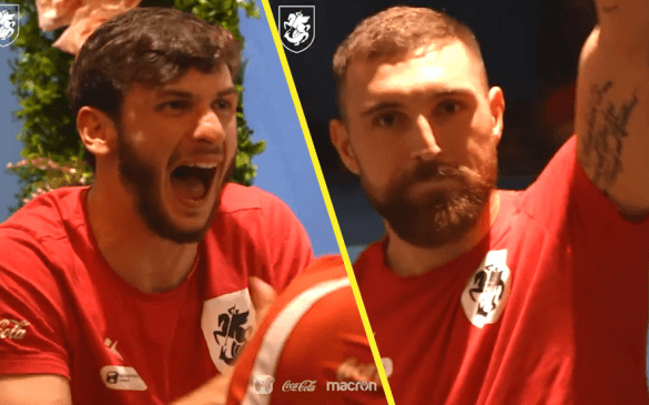 ფეხბურთელების რეაქცია, როდესაც კაშია 100 მატჩისთვის დააჯილდოვეს